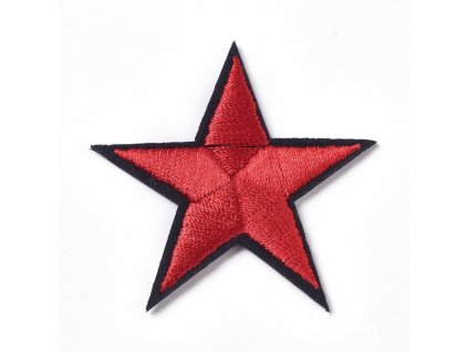 N570, Nažehlovačky, červená hvězda, 43,5mm, 1ks