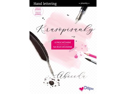 Krasopísanka 4, moderní krasopis, hand lettering, 32 stran / 1 kus