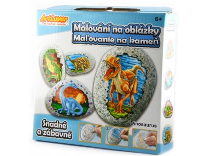 Malování na oblázky, Dinosaurus, 1bal