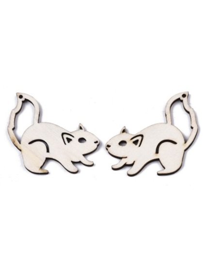 Výřez z překližky, VEVERKA, 4x4,2cm, 2 ks/bal.