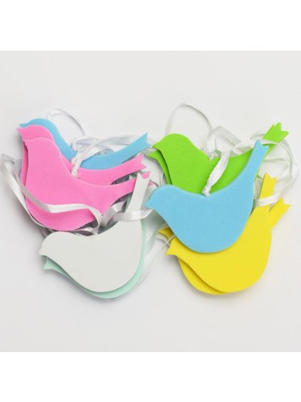 3000631 pěnová dekorace ptáčci