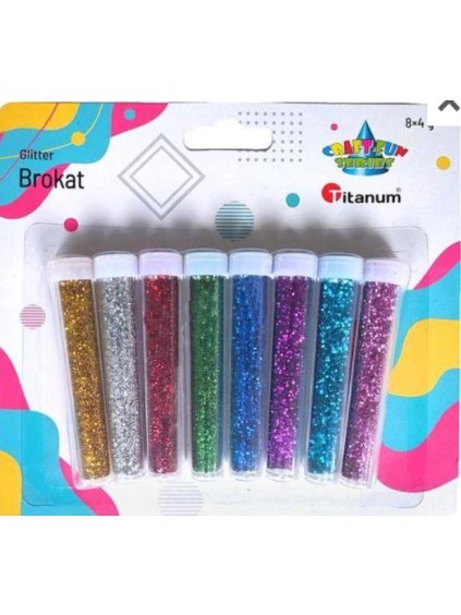 Glitry - třpytky, sypké, MIX, 8x4g, 8ks/bal.