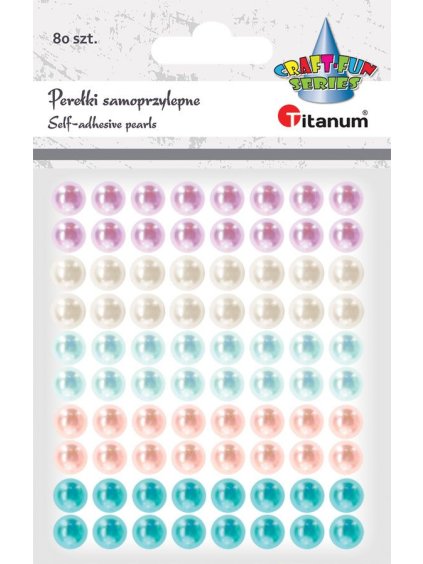 ST243, Samolep. perličky, mix barev, 8mm, rozměr archu 9x10,5cm