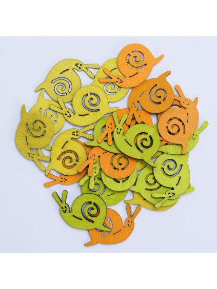 3000625 dekorace dřevěná šneci