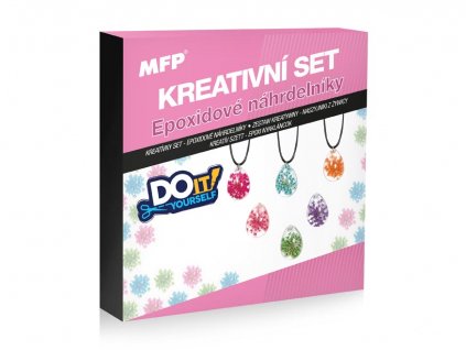 Kreativní set- epoxidové náhrdelníky, kapky, sada