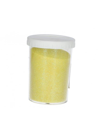 Glitry, sypké, třpytky, žlutá, 100g/bal.