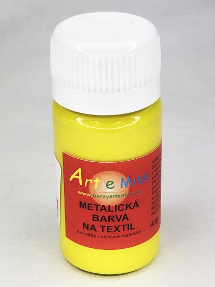 Barvy na textil Metalické 40g - 62 Žlutá