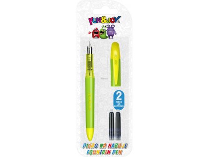 374179, Školní pero s bombičkami, žluté,1ks