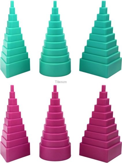 Nástroj-quilling, PYRAMIDA,MIX BAREV, 3ks/bal.