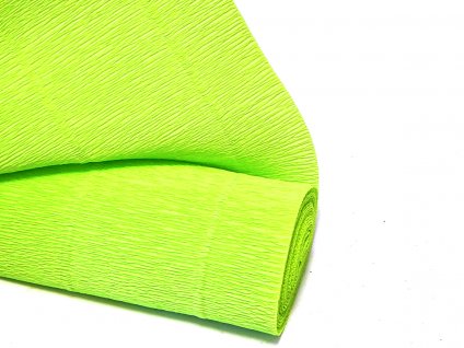 558, Krepový papír, tvarovatelný, 50 cm x 2,5 m, barva světle zelená