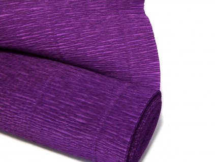 593, Krepový papír, tvarovatelný, 50 cm x 2,5 m, barva fialová