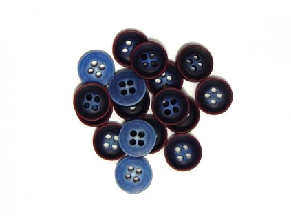 GU22, knoflíky, plastové, modré, 11mm, 1ks