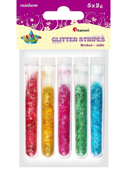 Glitry-sypké, JEHLIČKY, mix barev, 5x2g/bal.