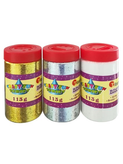 Glitry, sypké, STŘÍBRNÉ, 113g/bal.