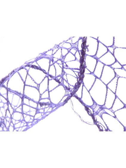 Stuha dekorační, spider, světle fialová, 5 cm, návin 9,1m/bal.