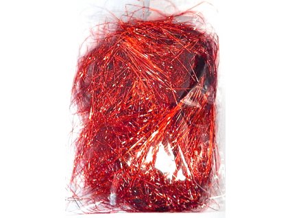 HT13A056, Andělské vlasy, třásně, červená, balení 14x10 cm