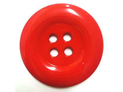 GU303, Plastový knoflík, červený, 58 mm / 1 kus