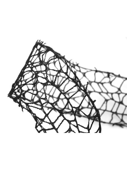 Stuha dekorační, spider, barva černá, 5 cm, návin 9,1m/bal.