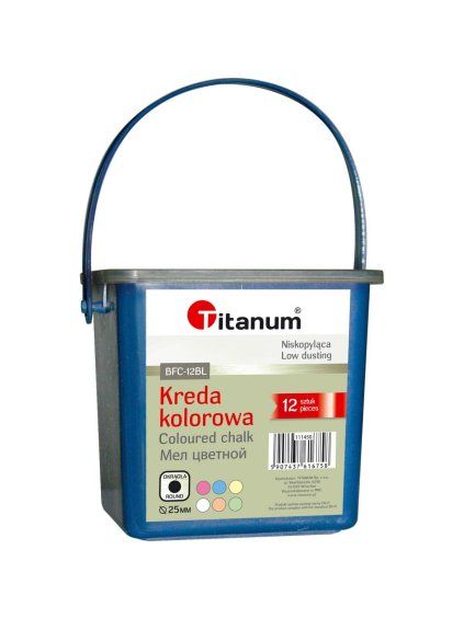 Křídy na chodník, BAREVNÉ, 12ks/bal.