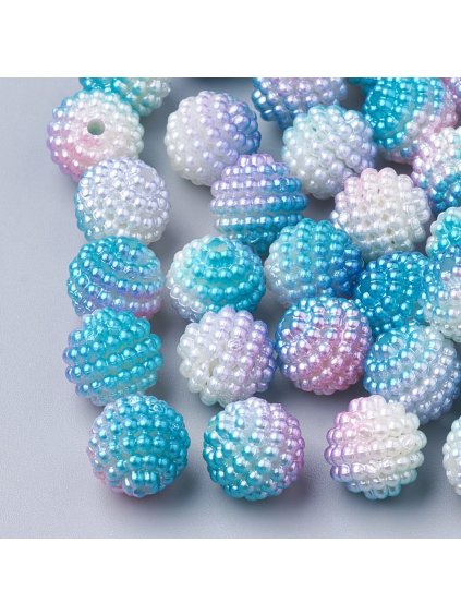T004 07 Korálek barevný imitace perly