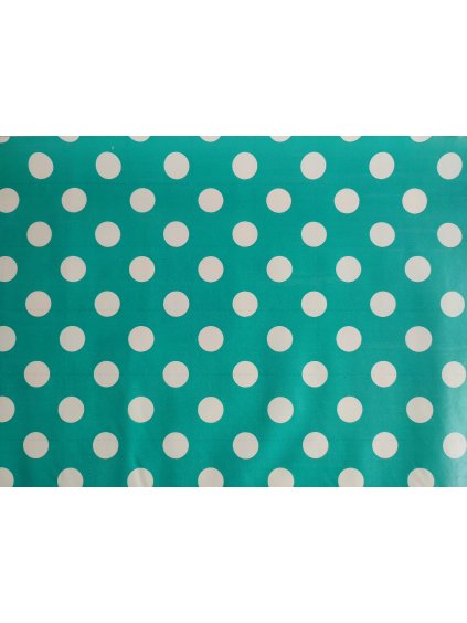 Ubrus na lavici -Puntík tyrkys, 50x70 cm