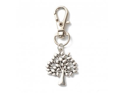 JM00560 02, Přívěsek na klíče s karabinou, strom života, 6cm