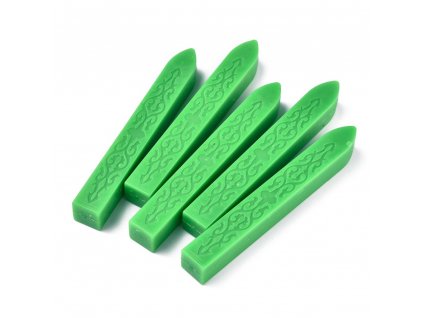 Pečetní vosk, bez knotu, 1 x 9 cm, zelená limetková, 1ks