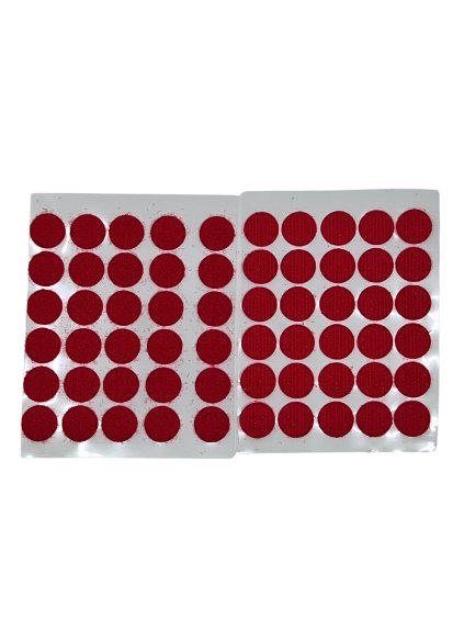 740408 suchý zip červený