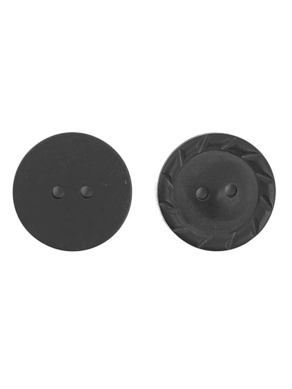 GOM152, 20mm, Knoflík, černý zdobný, 1ks