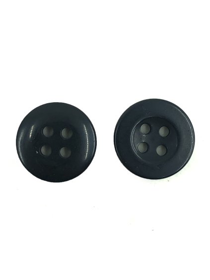 GOM158, Knoflík, 17mm, černý, 1ks
