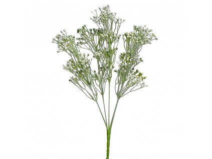 Svazek, umělé květy, zápich, bobule, bílé, 34 cm / 1 kus