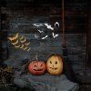 HALLOWEEN, NETOPÝŘI, ŠABLONA, PLASTOVÁ (3)