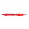 červené, gelové pero