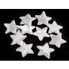 hvězdička, bílá, 3 cm