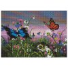 Diamantové malování, obrázek, MOTÝLCI NA LOUCE,,