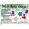 Vánoční sada z dřevěné překližky, dekorace stromek vánoční