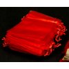 organzový sáček, červený