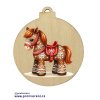VANOČNÍ OZDOBA MED61 koník