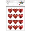 649416 samolepící látková dekorace srdce