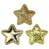 649405 textilní hvězdičky zlatý mix