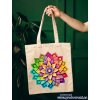 Textilní taška, MANDALA barevná, 41x37cm, mix barev, 1 ks