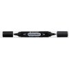1666 pernamentní popisovač double černý