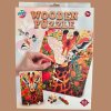 400093 dřevěné puzzle žirafa