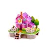 24374 růžový domeček se zvířátky