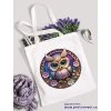 Textilní taška, MANDALA SOVA, 41x37cm, mix barev, 1 ks