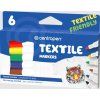 Fixy na textil, 6 barev/ bal.