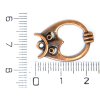 Kovový přívěsek, SOVA staroměď, 1ks, 2,4x1,7 cm