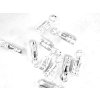 Kovové koncovky, 1ks, 12x3mm, stříbrné