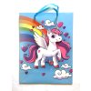 Dárková papírová taška, LUX 3D třpytivý jednorožec mix, 40x30x12 cm, 1ks (17183)