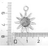 Kovový přívěskek, SLUNEČNICE, 1ks, 23x19mm